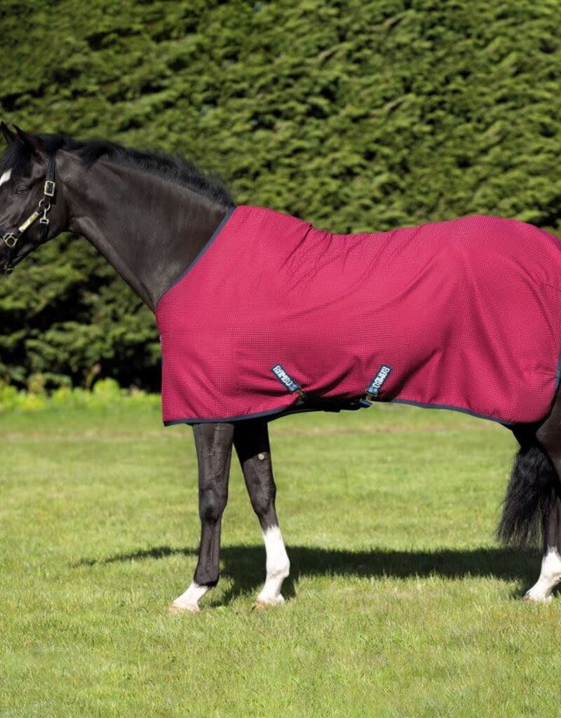 Rambo Horseware Ireland Horseware Rambo Techni Waffle Cooler Burgundy/Navy