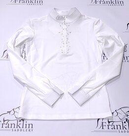 Samshield Samshield Women's Loise Long Sleeve Show Shirt Crystal Leaf White