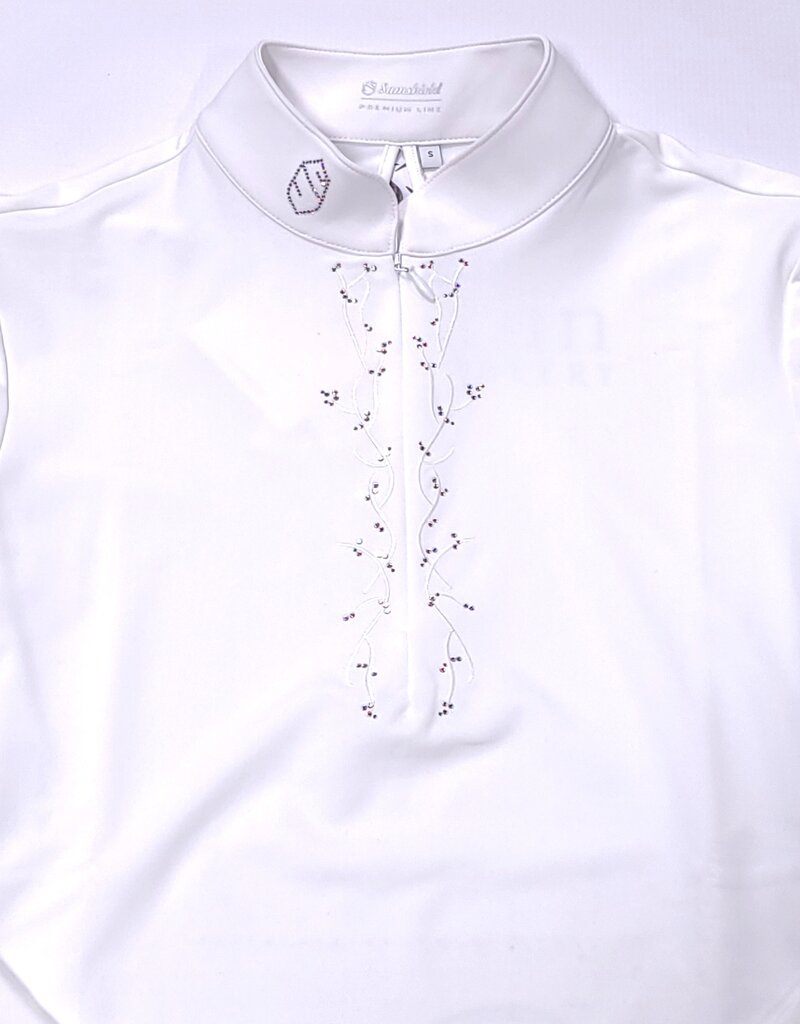 Samshield Samshield Women's Loise Long Sleeve Show Shirt Crystal Leaf White