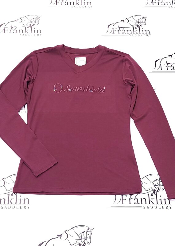 Samshield Samshield Women's Axella Crystal Long Sleeve Shirt Amarante