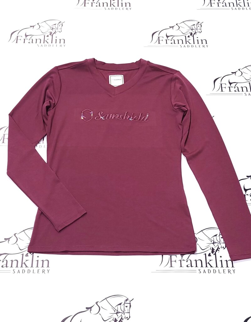Samshield Samshield Women's Axella Crystal Long Sleeve Shirt Amarante