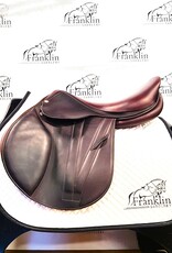 Butet Used Butet Premium M 17.5" Seat 2.5 Flap Extra Wide Tree D+TF Panel Cachou Saddle Consignment #639