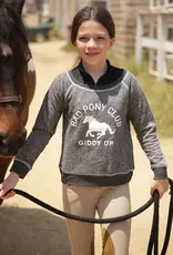 Bad Horse LA Bad Pony Club Girl's Sweatshirt Heather Black