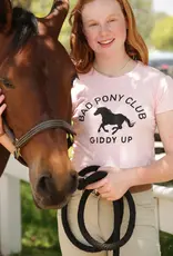 Bad Horse LA Bad Pony Club Girls Short Sleeve Blush