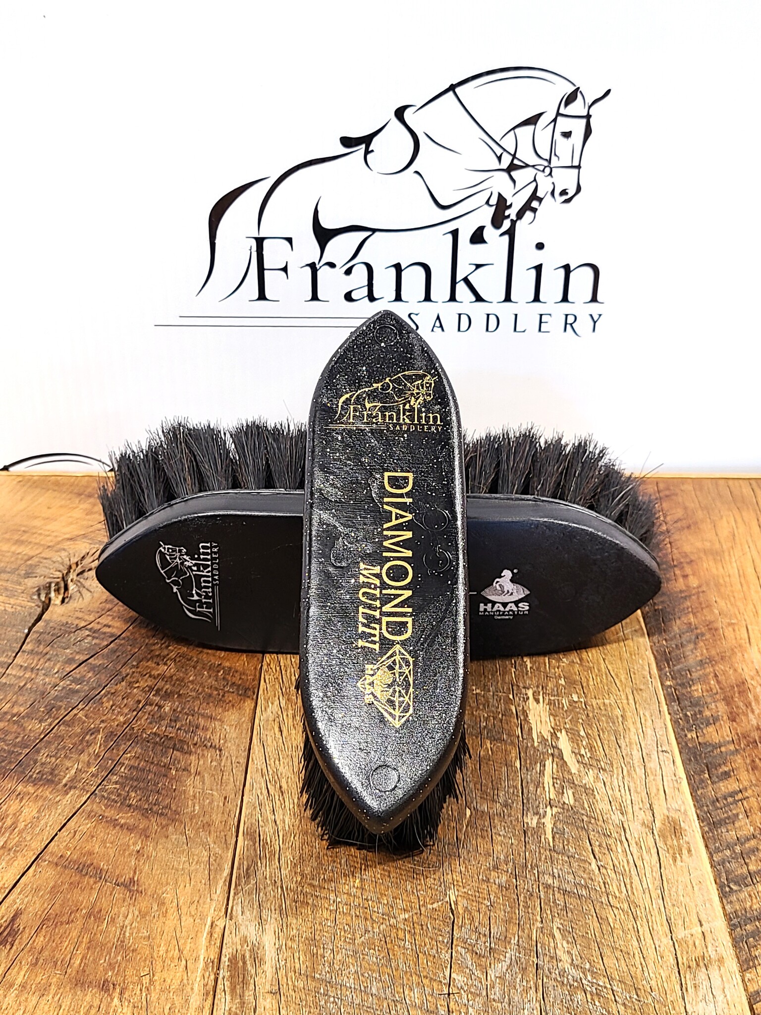 Rosshaar Bürste Gold Glitter Haas Diamond Noir Pferdebürste - Mit Rosshaar  Und Gold Glitter Gold Glitter Pferdebürste, image size:1536x2048