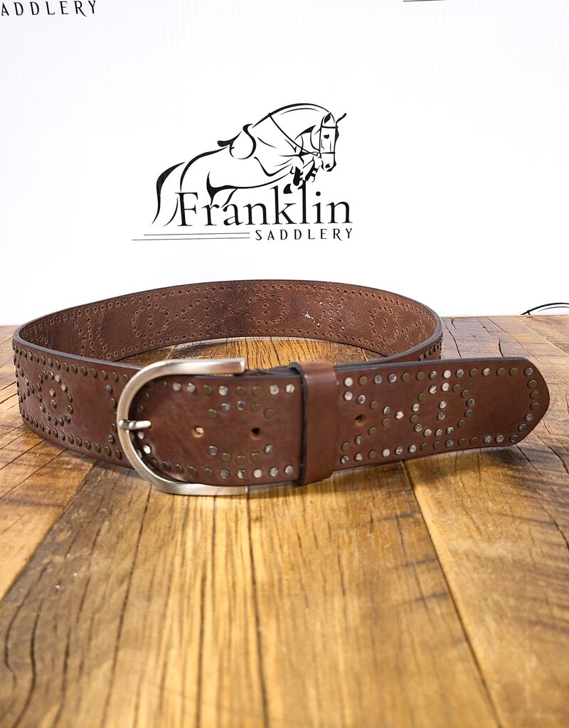 The Tailored Sportsman The Tailored Sportsman Leather Belt Exes and Ohs Brown