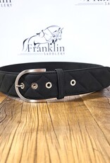 The Tailored Sportsman Clarino Black Quilted Belt Large
