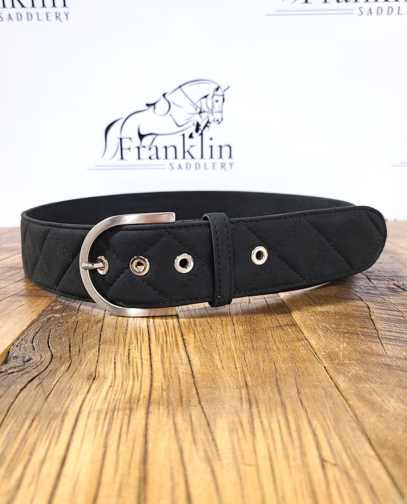The Tailored Sportsman Clarino Lavender Belt Tailored Sportsman Belts - In Contrast - Cordovan/Silver  main image 3