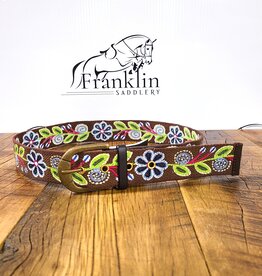 Equine Couture Equine Couture Lilly Cotton Belt Brown