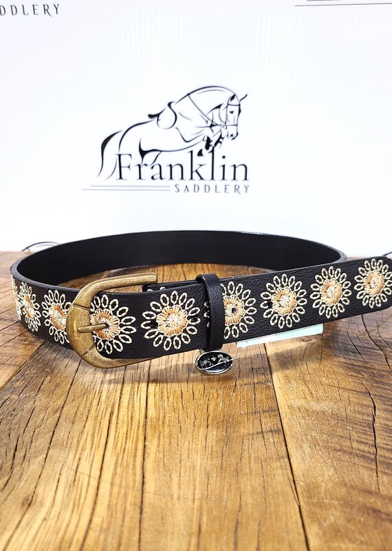 Equine Couture Equine Couture Marie Black Leather Belt