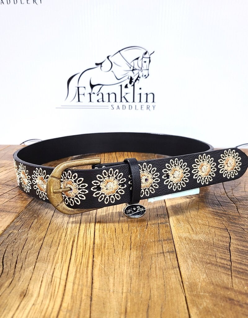 Equine Couture Equine Couture Marie Black Leather Belt