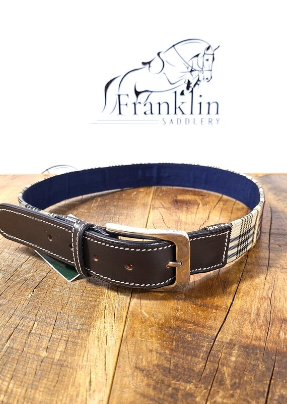 Baker Classic Plaid Belt Small