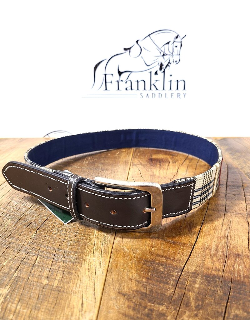Baker Classic Plaid Belt Small