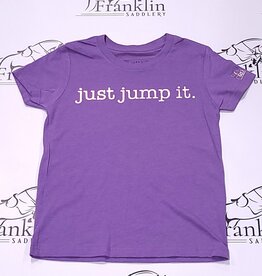 Equine & Design Just Jump It Youth Short Sleeve Heather Purple
