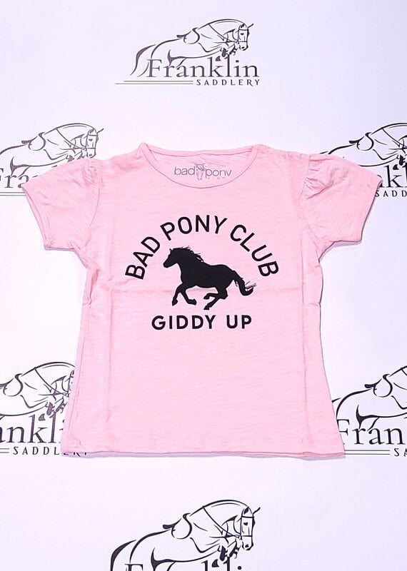 Bad Horse LA Bad Pony Club Girls Short Sleeve Blush