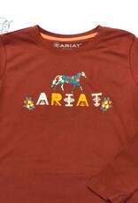 Ariat Ariat Youth Blossom Pony Long Sleeve Fired Brick