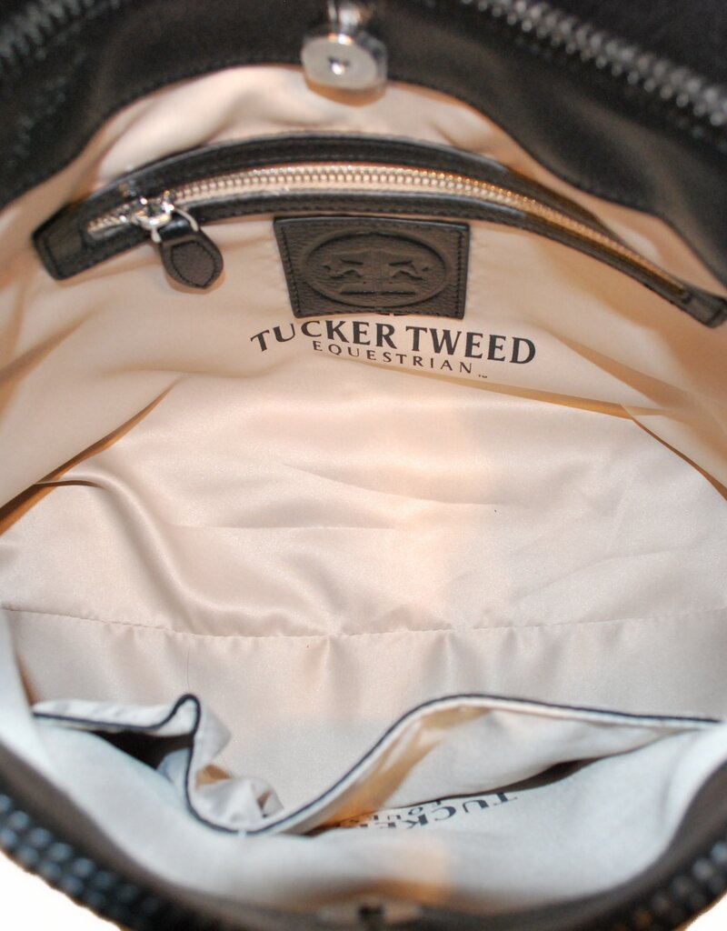 Tucker Tweed Equestrian Tucker Tweed Manor Tote Chestnut/Black Hunter Jumper