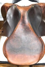 Bruno Delgrange Jumping Saddle 17.5" Seat Consignment #547