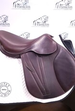 Butet Butet L 17" Seat 2.5 Flap X-wide Tree Cachou Wool Flocked Saddle Consignment #658