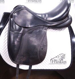 Custom Saddlery Dressage Saddle 18" Seat Consignment #653