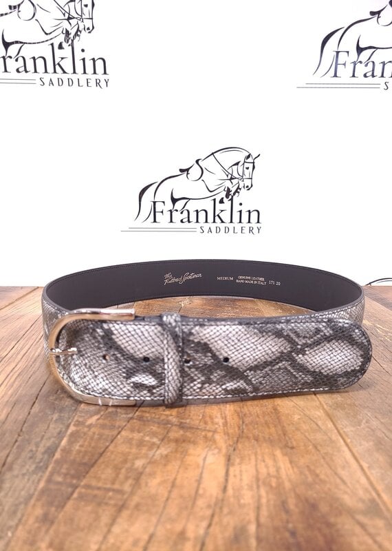 The Tailored Sportsman The Tailored Sportsman Black/Grey/White Snakeskin Belt Medium