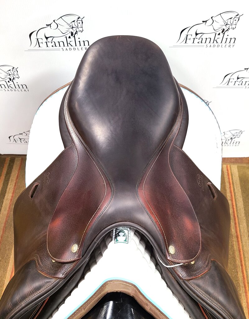 Devoucoux Socoa Jumping Saddle 17.5" Seat 3A Flaps Consignment #643