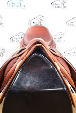 Butet Used Butet Premium Integrated M 17.5" Seat 2 Flap Wide Tree DTF Gold Saddle #661