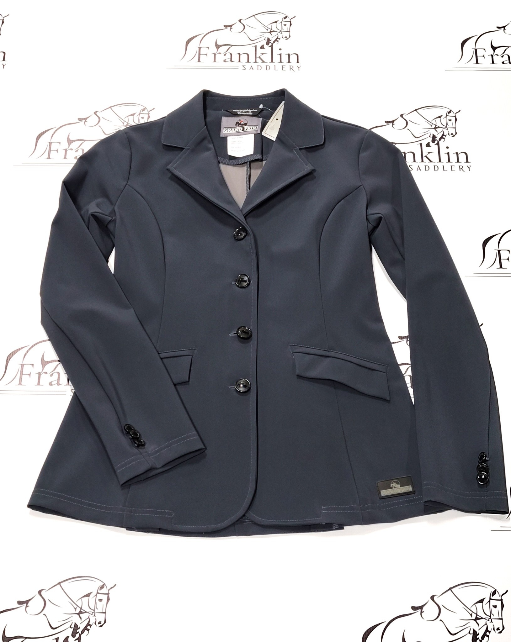 Grand Prix Ladies Madelyn Dark Grey Show Coat - Franklin