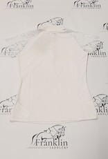 Ride-Equi Equitheme Women's Short Sleeve Show Shirt White