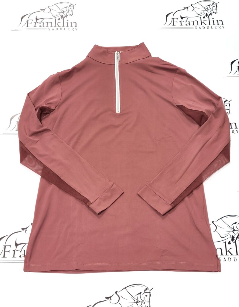 The Tailored Sportsman The Tailored Sportsman Ladies IceFil Long Sleeve Rosewood/White/Silver