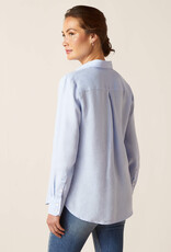 Ariat Ariat Women's Cazadero Long Sleeve Blouse Chambray Blue