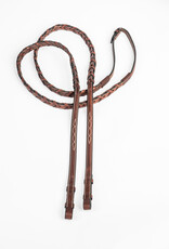 ADT Tack ADT Tack Rubber Lined Fancy Laced Reins 54"