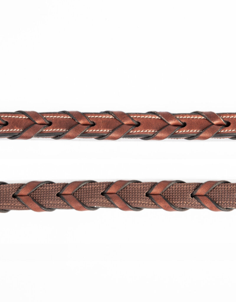 ADT Tack ADT Tack Rubber Lined Fancy Laced Reins 54"