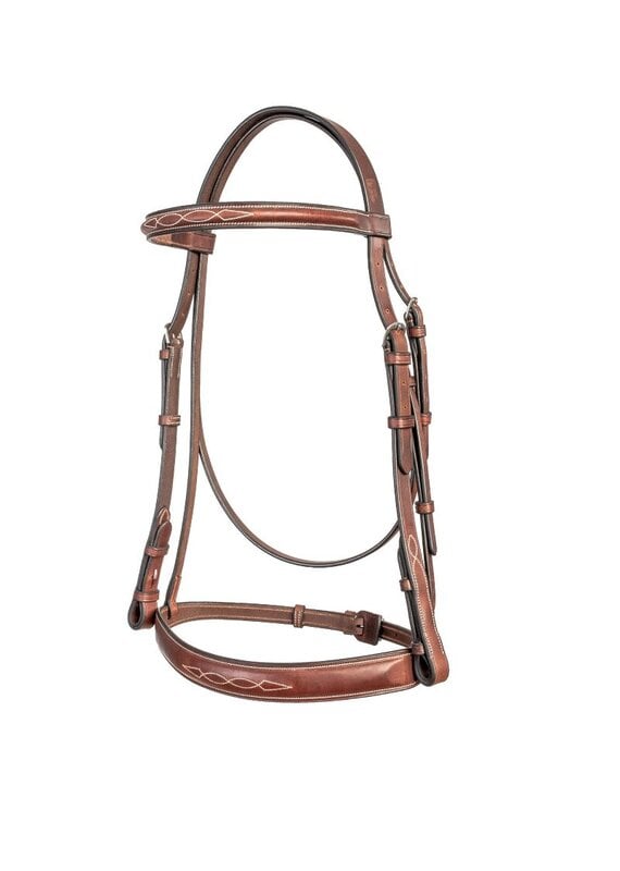 ADT Tack ADT Tack Tribute Bridle With Laced Reins Brown