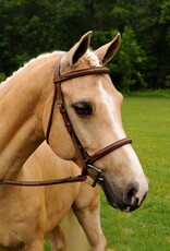 ADT Tack ADT Tack Imperial Bridle with Laced Fancy Reins Regular Crown Brown Full