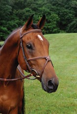 ADT Tack ADT Tack Imperial Figure 8 Bridle with Rubber Reins Mono Crown Brown