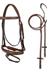 ADT Tack ADT Tack Starman Bridle w/ Rubber Reins and Crank Cavesson