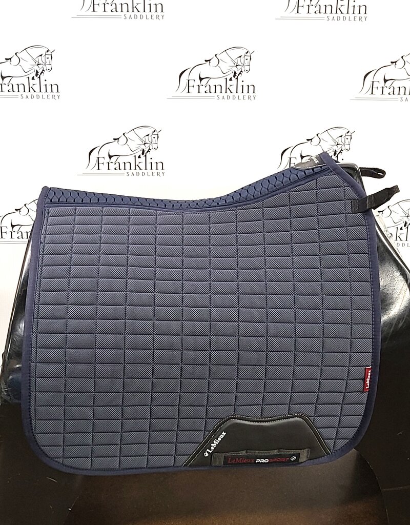 LeMieux Dressage Saddle Pad With Diamante - Black Large English Riding Pad For Horses