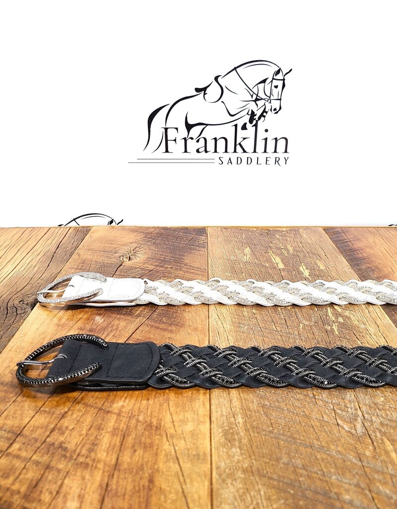 Pikeur Pikeur Ladies Braided Stone Belt Black
