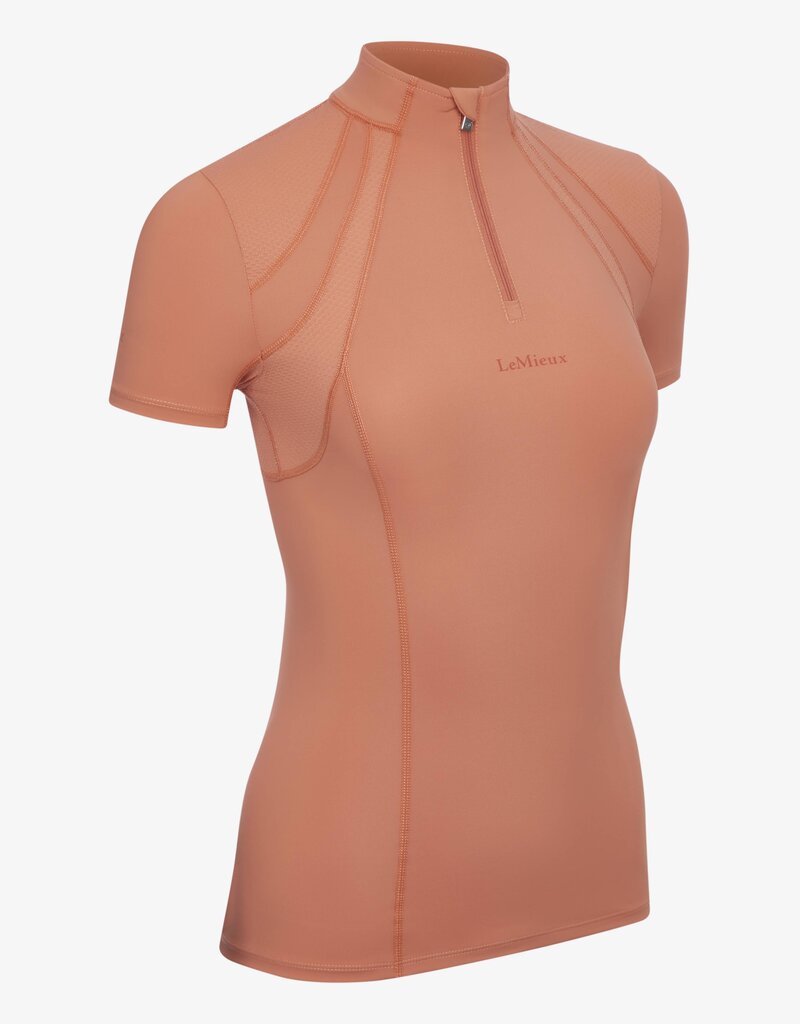 LeMieux LeMieux Mia Mesh Short Sleeve Base Layer Apricot