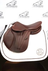 Butet 2024 Butet Premium L 16" Seat 2.25 Short Flap Std Tree 25mm Knee Padding Gold Saddle Demo Condition