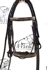 HDR Henri de Rivel Pro Fancy Raised Bridle With Laced Reins Havana Pony