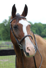 HDR Henri de Rivel Pro Fancy Raised Bridle With Laced Reins Havana Pony