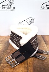Oaklyn Oaklyn Terra Girth With Fancy White Stitch and Natural Fleece