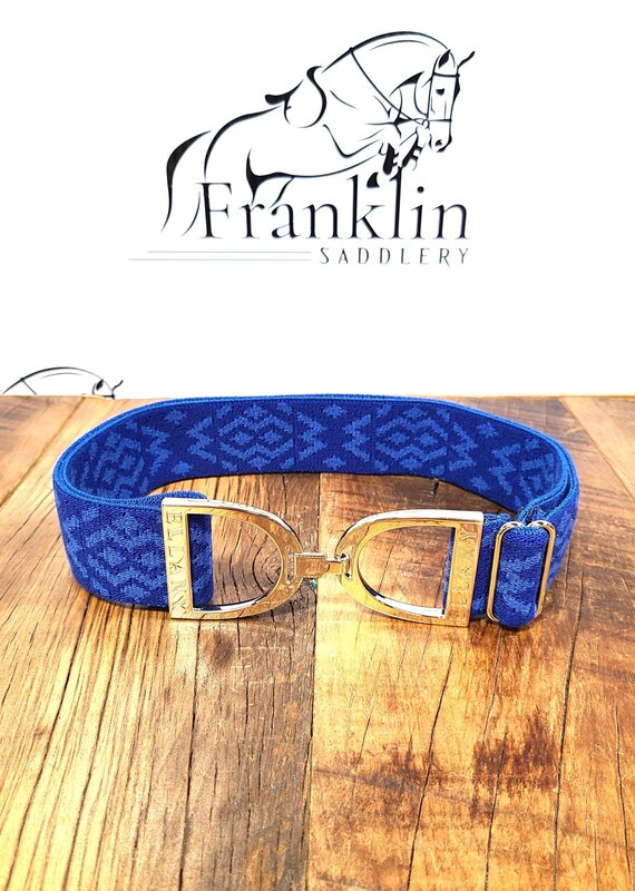 Ellany Equestrian Ellany 1.5" Royal Tribal Gold Stirrup Elastic Belt
