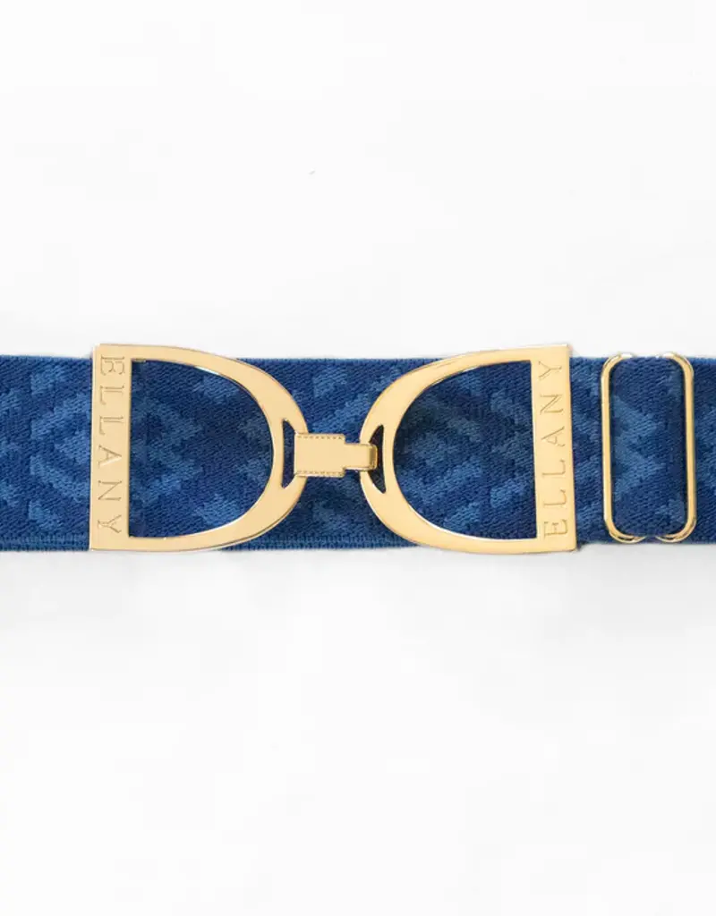 Ellany Equestrian Ellany 1.5" Royal Tribal Gold Stirrup Elastic Belt