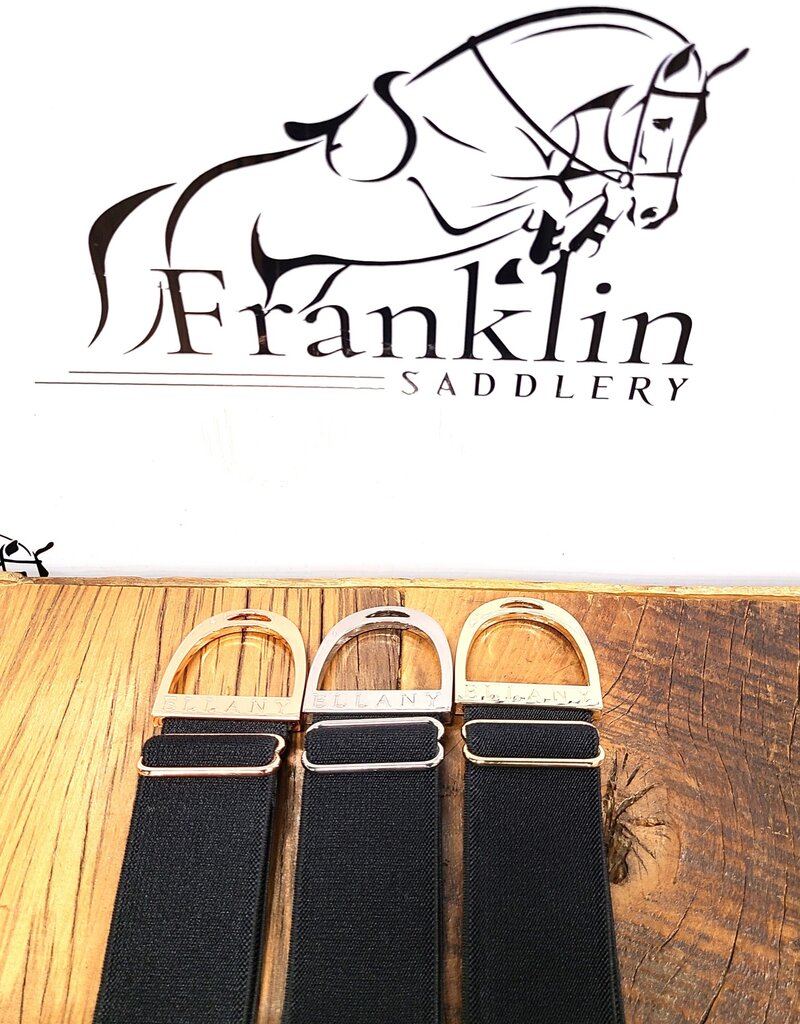 Ellany Equestrian Ellany 1.5" Black Stirrup Elastic Belt