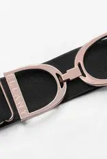Ellany Equestrian Ellany 1.5" Black Stirrup Elastic Belt