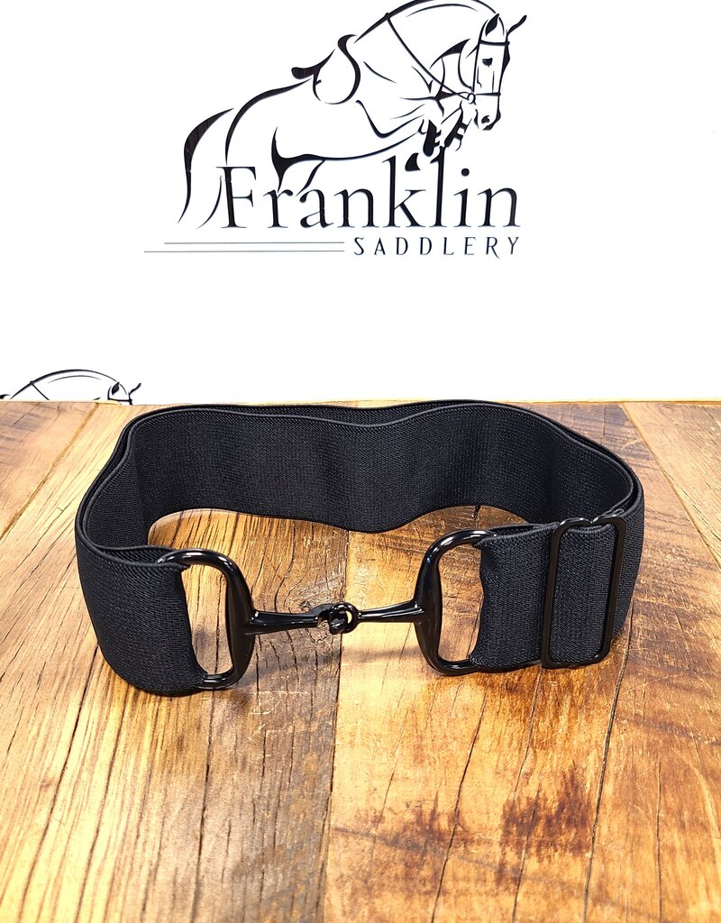 Ellany Equestrian Ellany Black Snaffle Elastic Belt