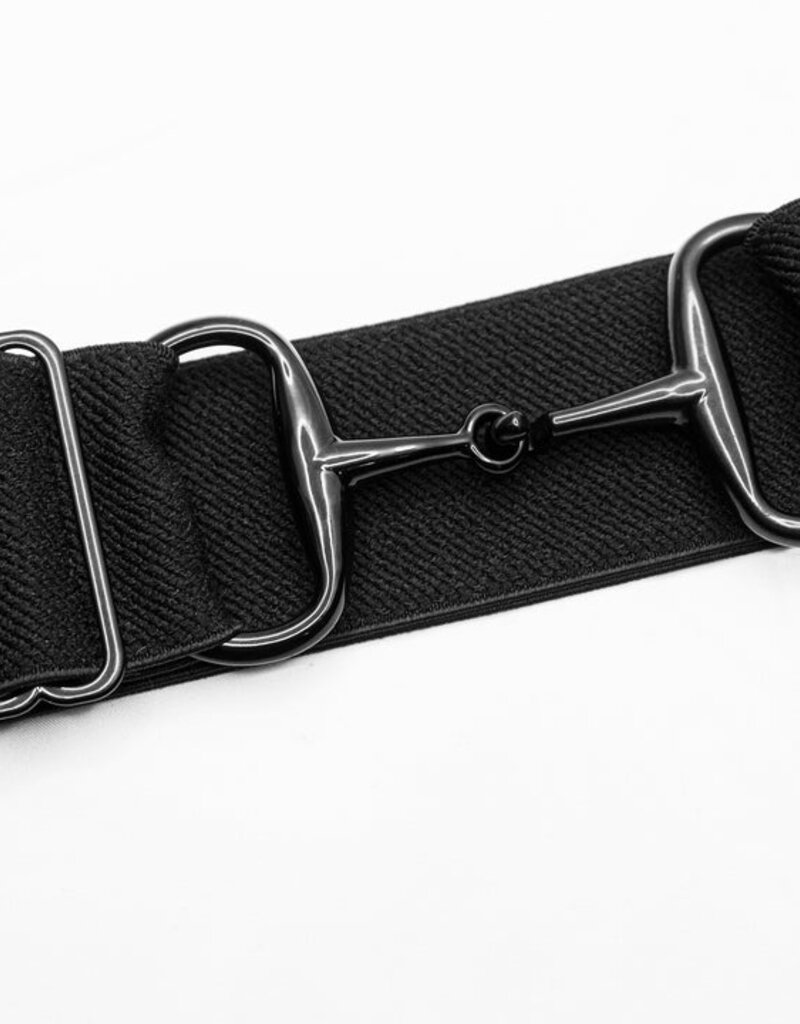Ellany Equestrian Ellany Black Snaffle Elastic Belt